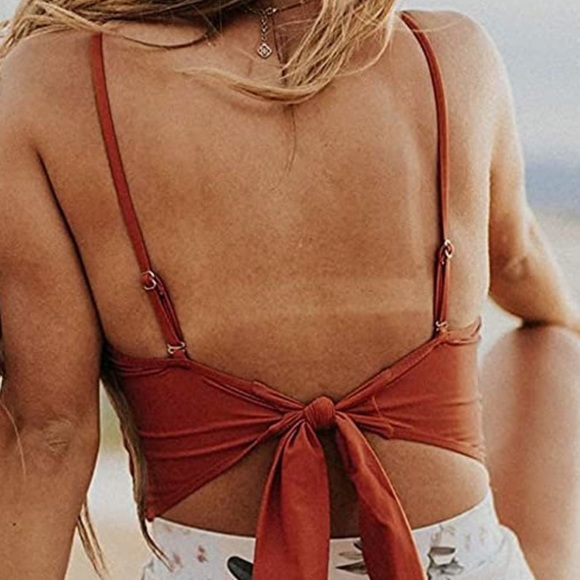 Cute crop bathing suit top NWOT - Picture 3 of 5